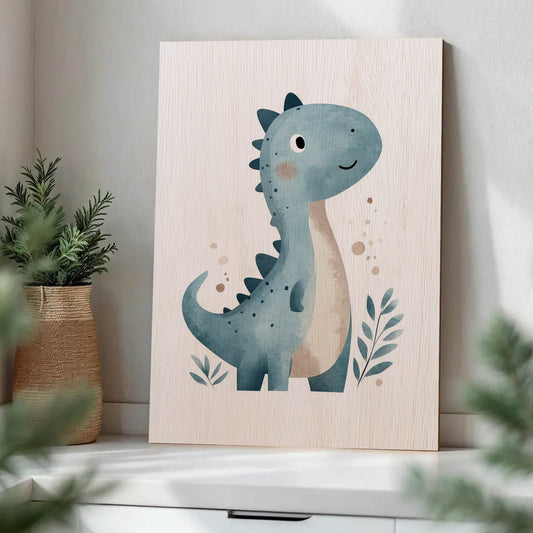 Cute Blue Dinosaur