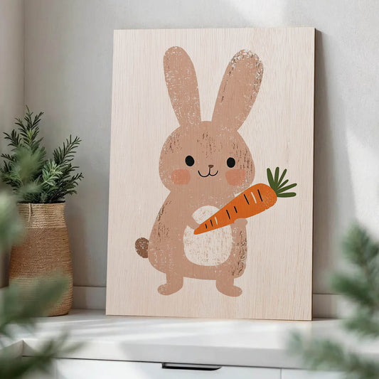 Cute Bunny with Carrot
