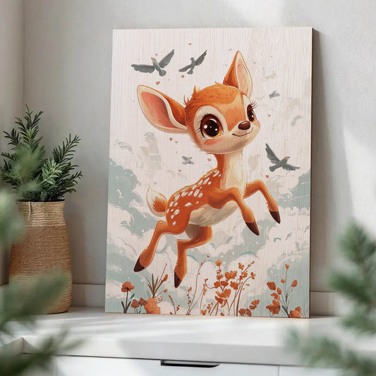 Cute Jumping Fawn