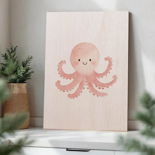 Cute Pink Octopus