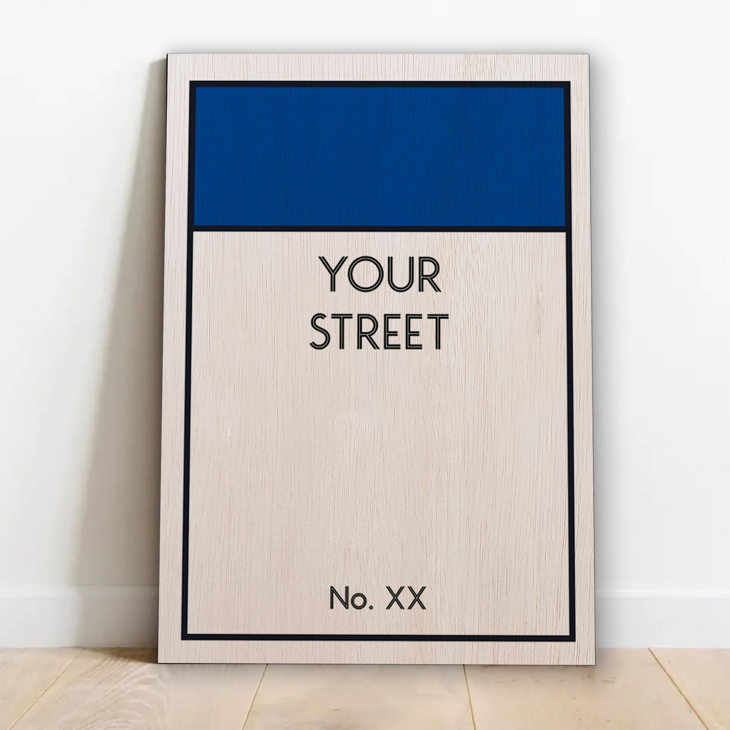 Personalised Monopoly Wood Print