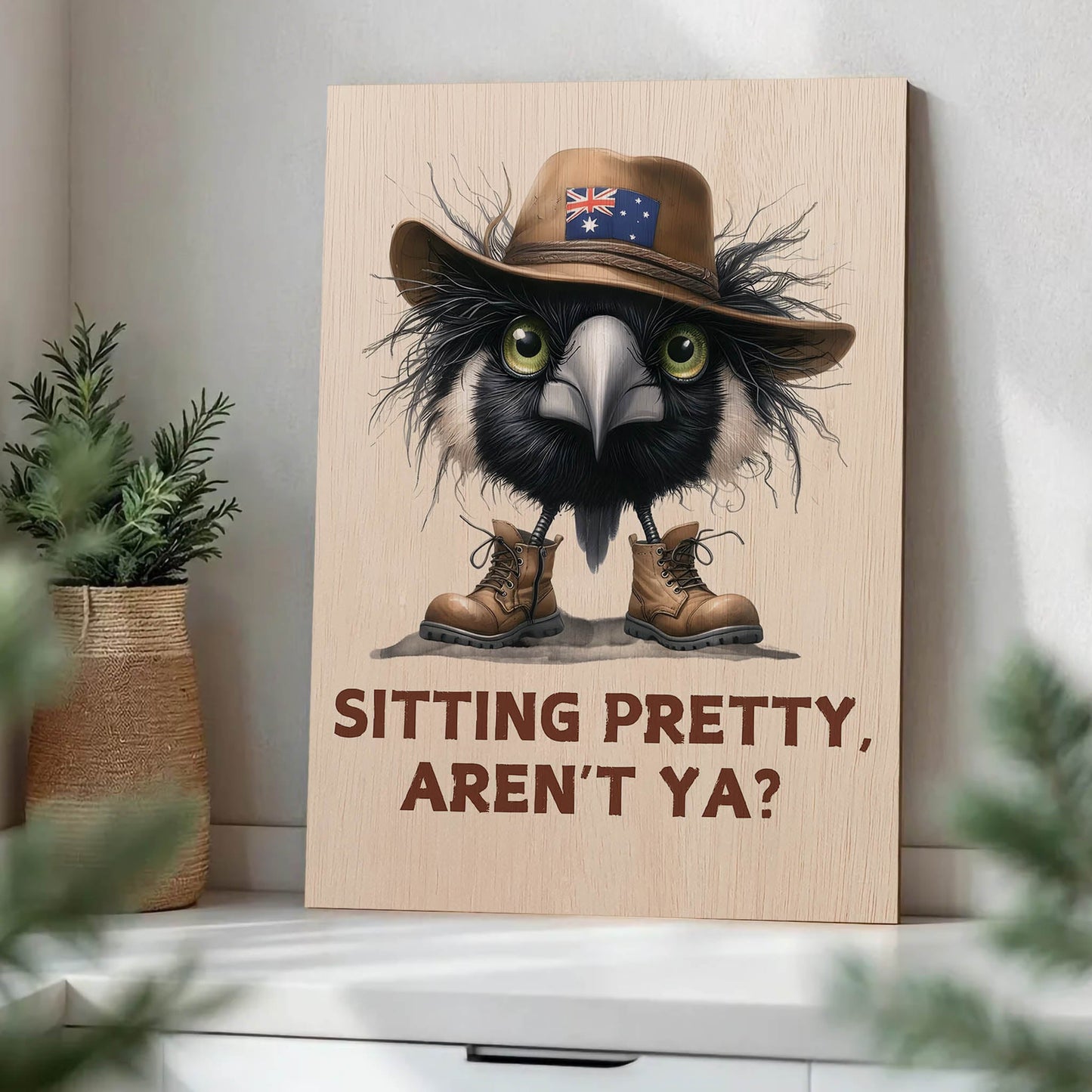 Aussie Magpie Bathroom