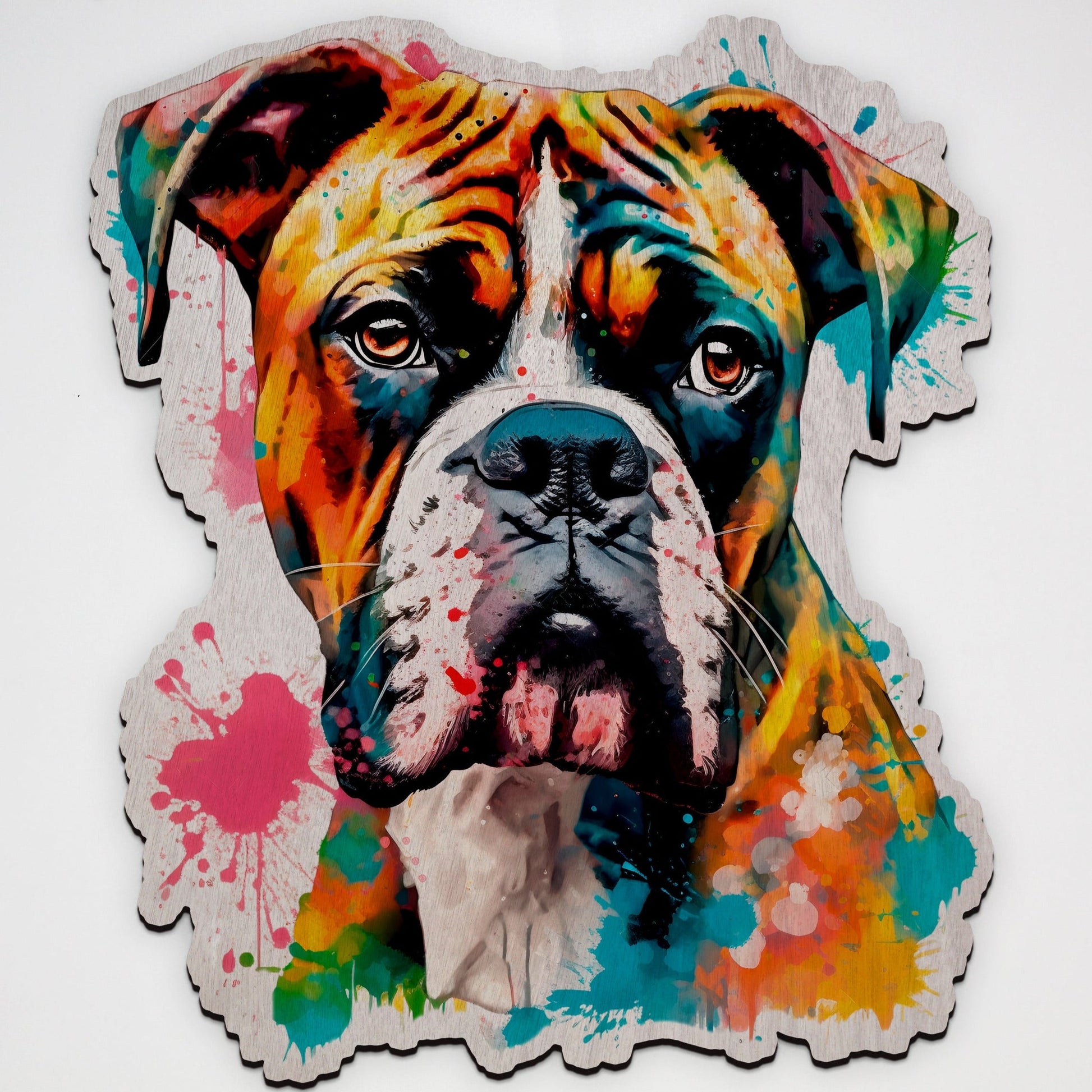 Boxer Laser Cut Wood Print – Australian Made