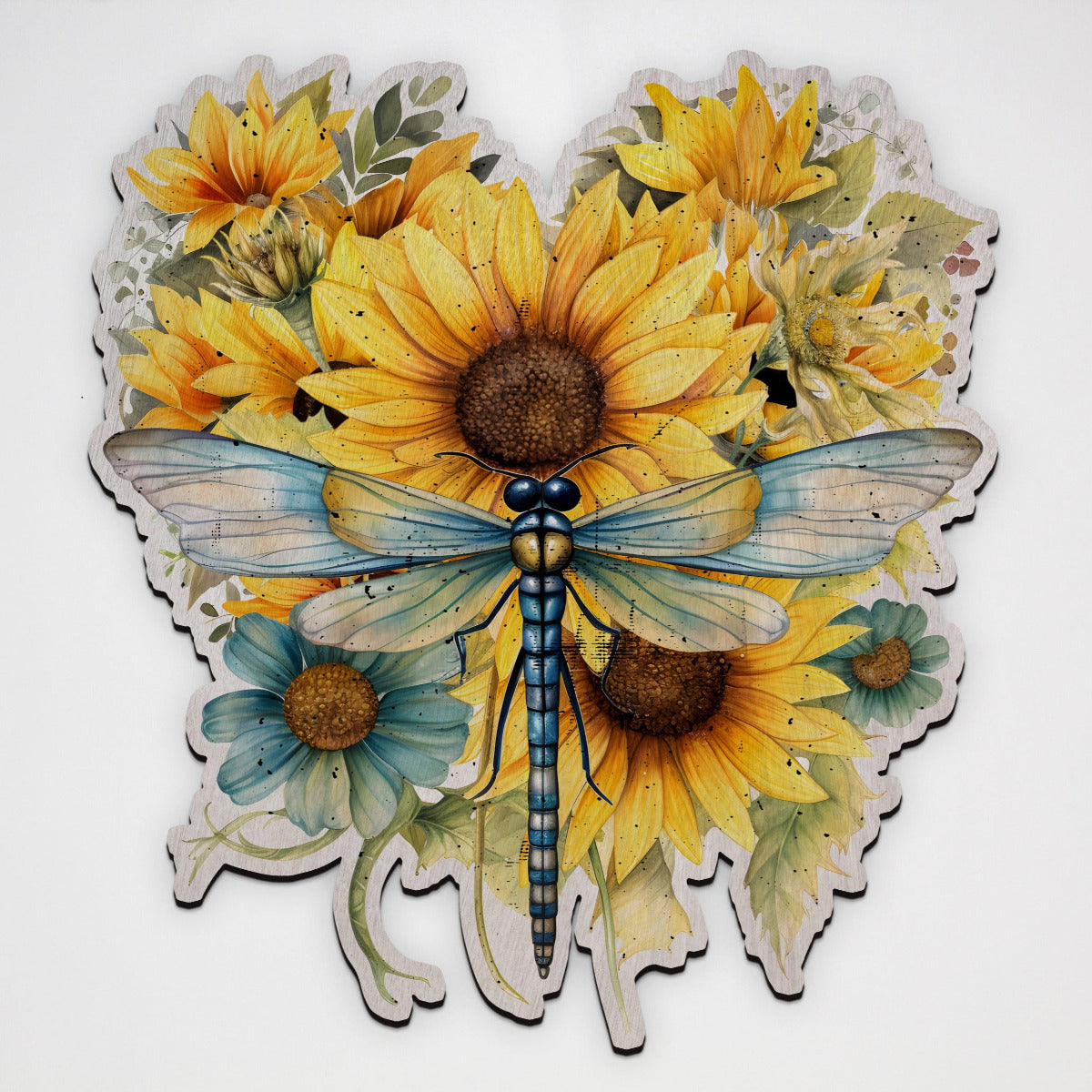 Dragonfly Laser Cut Wood Print – Australian Made