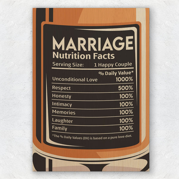 Marriage Nutrition Facts