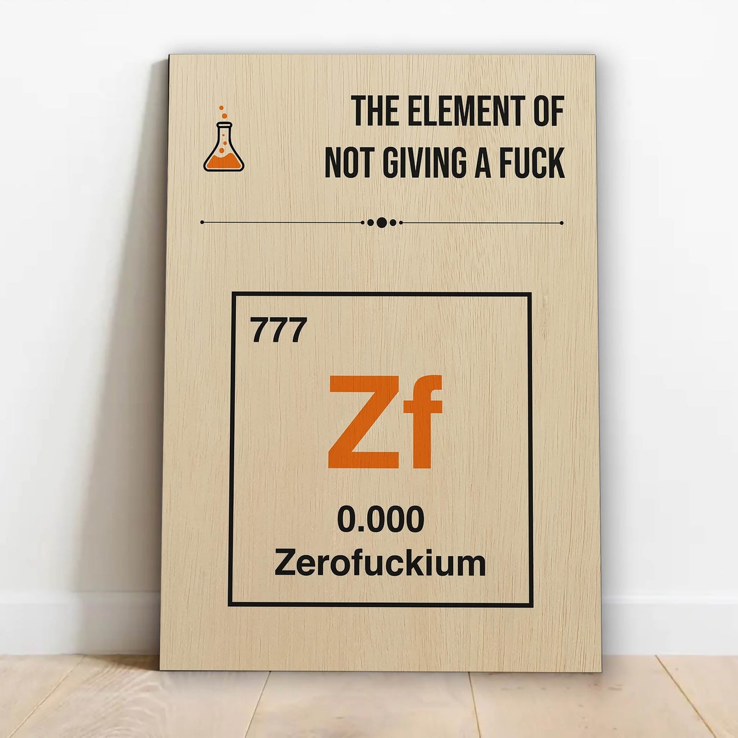 The Element of Not Caring