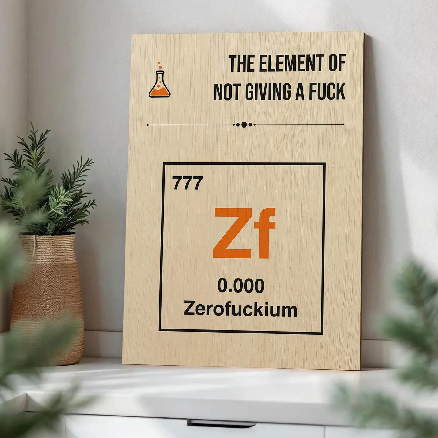 The Element of Not Caring