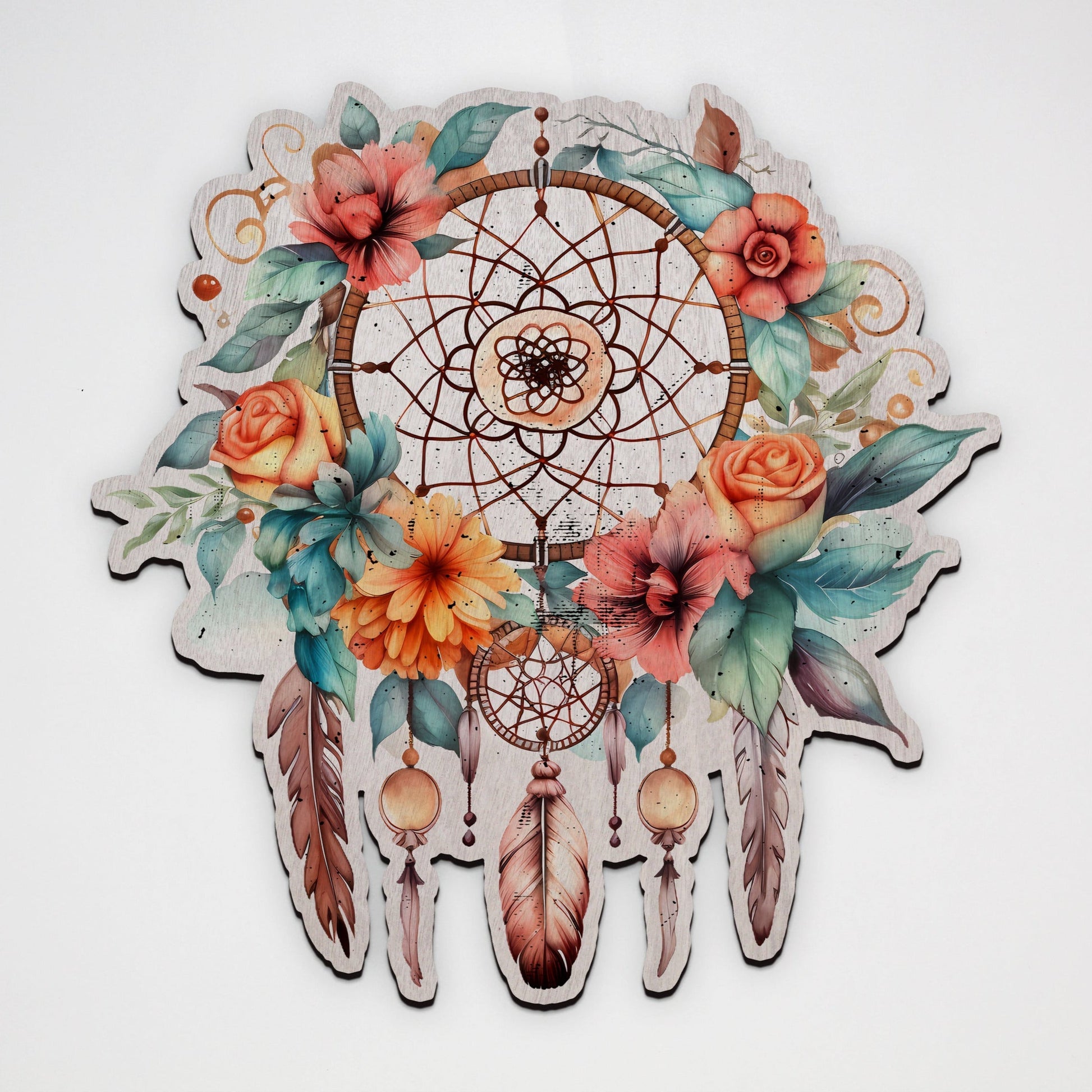 Dream Catcher Laser Cut Wood Print – Australian Made